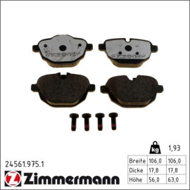 Bremsbelagsatz, Scheibenbremse 24561.975.1