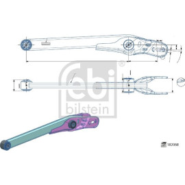 FEBI BILSTEIN 182068 Querlenker, Lenker, Radaufhängung FEBI BILSTEIN 182068 Querlenker, Lenker, Radaufhängung