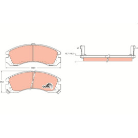 Bremsbelagsatz, Scheibenbremse GDB1126 Bremsbelagsatz, Scheibenbremse GDB1126