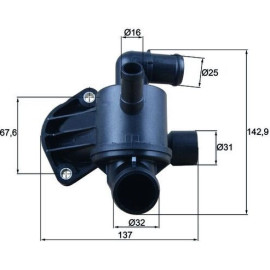 Thermostat, Kühlmittel TH 57 87