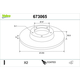 Bremsscheibe 673065
