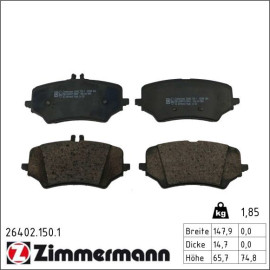 Bremsbelagsatz, Scheibenbremse 26402.150.1 Bremsbelagsatz, Scheibenbremse 26402.150.1