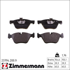 Bremsbelagsatz, Scheibenbremse 23794.200.9 Bremsbelagsatz, Scheibenbremse 23794.200.9