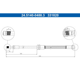 Bremsschlauch 24.5140-0488.3