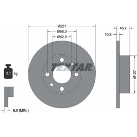 Bremsscheibe 92019300 Bremsscheibe 92019300