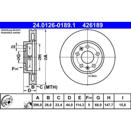 Bremsscheibe 24.0126-0189.1