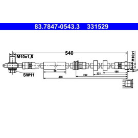 Bremsschlauch 83.7847-0543.3