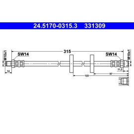 Bremsschlauch 24.5170-0315.3