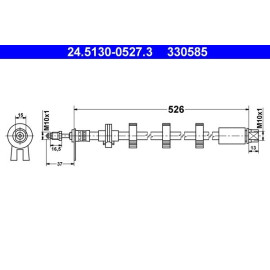 Bremsschlauch 24.5130-0527.3