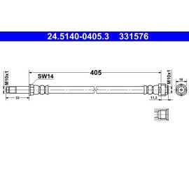 Bremsschlauch 24.5140-0405.3