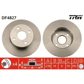 Bremsscheibe DF4827 Bremsscheibe DF4827
