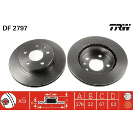 Bremsscheibe DF2797 Bremsscheibe DF2797