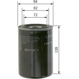 BOSCH 0 986 452 001 Ölfilter BOSCH 0 986 452 001 Ölfilter