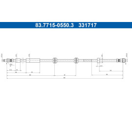 Bremsschlauch 83.7715-0550.3