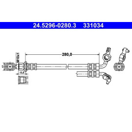 Bremsschlauch 24.5296-0280.3