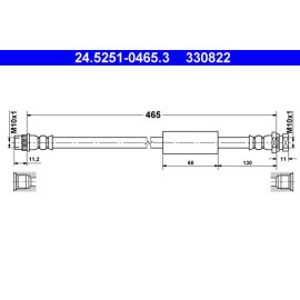Bremsschlauch 24.5251-0465.3