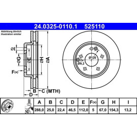 Bremsscheibe 24.0325-0110.1