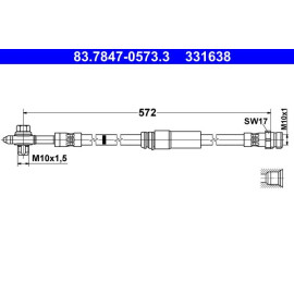 Bremsschlauch 83.7847-0573.3