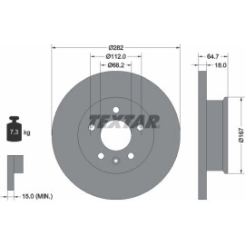 Bremsscheibe 92058500 Bremsscheibe 92058500