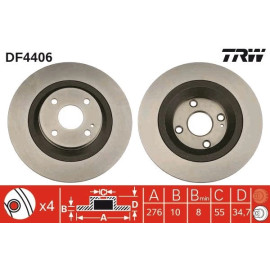 Bremsscheibe DF4406 Bremsscheibe DF4406