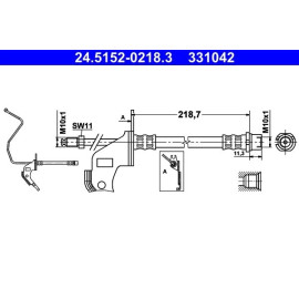 Bremsschlauch 24.5152-0218.3