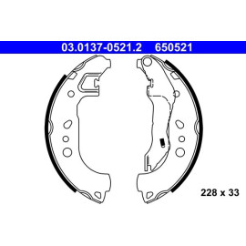 Bremsbackensatz 03.0137-0521.2 Bremsbackensatz 03.0137-0521.2