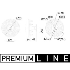 Kupplung, Kühlerlüfter CFC 246 000P