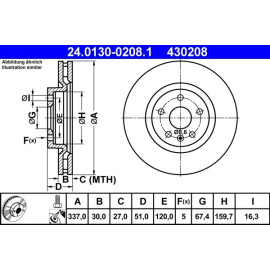 Bremsscheibe 24.0130-0208.1