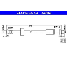 Bremsschlauch 24.5113-0275.3