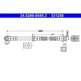 Bremsschlauch 24.5286-0545.3
