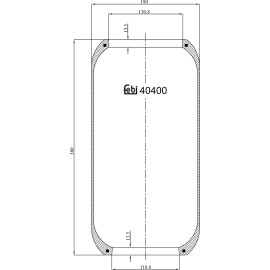 FEBI BILSTEIN 40400 Federbalg, Luftfederung FEBI BILSTEIN 40400 Federbalg, Luftfederung