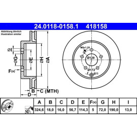 Bremsscheibe 24.0118-0158.1