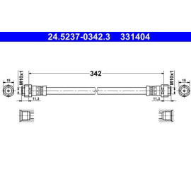 Bremsschlauch 24.5237-0342.3