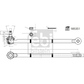 FEBI BILSTEIN 185351 Lenkstange FEBI BILSTEIN 185351 Lenkstange