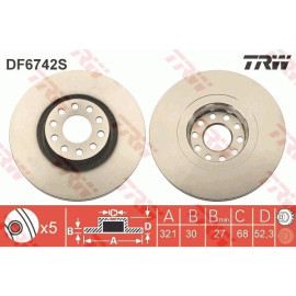 Bremsscheibe DF6742S Bremsscheibe DF6742S