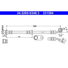 Bremsschlauch 24.5265-0348.3