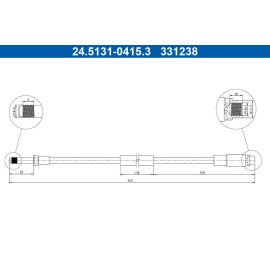 Bremsschlauch 24.5131-0415.3 Bremsschlauch 24.5131-0415.3