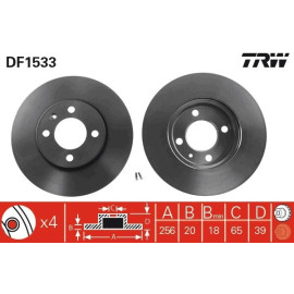 Bremsscheibe DF1533