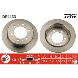 Bremsscheibe DF4133 Bremsscheibe DF4133