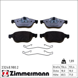 Bremsbelagsatz, Scheibenbremse 23248.980.2 Bremsbelagsatz, Scheibenbremse 23248.980.2