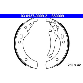 Bremsbackensatz 03.0137-0009.2
