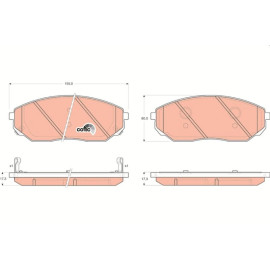 Bremsbelagsatz, Scheibenbremse GDB3343 Bremsbelagsatz, Scheibenbremse GDB3343