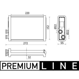 Wärmetauscher, Innenraumheizung AH 37 000P Wärmetauscher, Innenraumheizung AH 37 000P
