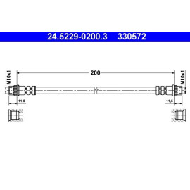 Bremsschlauch 24.5229-0200.3