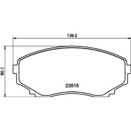 Bremsbelagsatz, Scheibenbremse 8DB 355 009-641 Bremsbelagsatz, Scheibenbremse 8DB 355 009-641