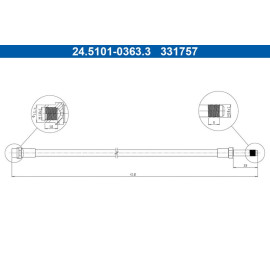 Bremsschlauch 24.5101-0363.3
