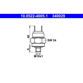 Druckschalter, Bremshydraulik 10.0522-4005.1 Druckschalter, Bremshydraulik 10.0522-4005.1