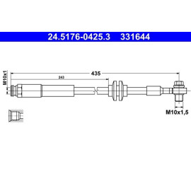 Bremsschlauch 24.5176-0425.3