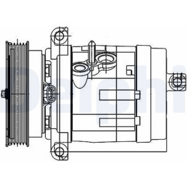 Kompressor, Klimaanlage TSP0155984 Kompressor, Klimaanlage TSP0155984