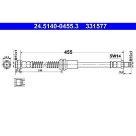 Bremsschlauch 24.5140-0455.3